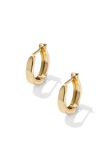 KENDRA SCOTT DESIGN Lorena Small Metal Gold Huggie Earrings