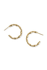 KENDRA SCOTT DESIGN Miriam Small Bead Gold Hoop Earrings