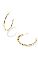 KENDRA SCOTT DESIGN Miriam Large Bead Gold Hoop Earrings