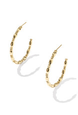 KENDRA SCOTT DESIGN Miriam Large Bead Gold Hoop Earrings