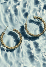 KENDRA SCOTT DESIGN Victoria Thick Twist Gold Hoop Earrings