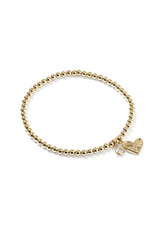 KENDRA SCOTT DESIGN Ari Heart Stretch Gold Bracelet