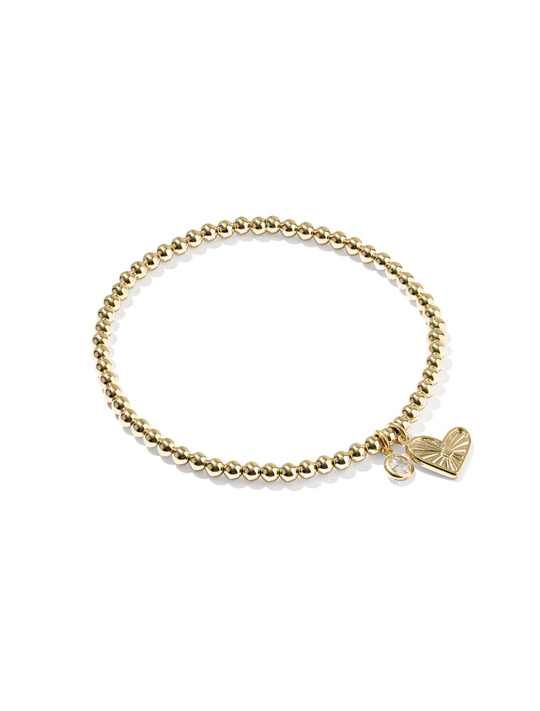 KENDRA SCOTT DESIGN Ari Heart Stretch Gold Bracelet