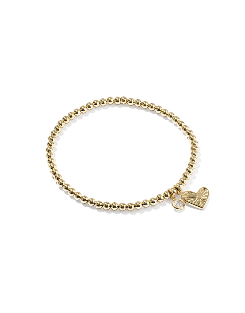 KENDRA SCOTT DESIGN Ari Heart Stretch Gold Bracelet
