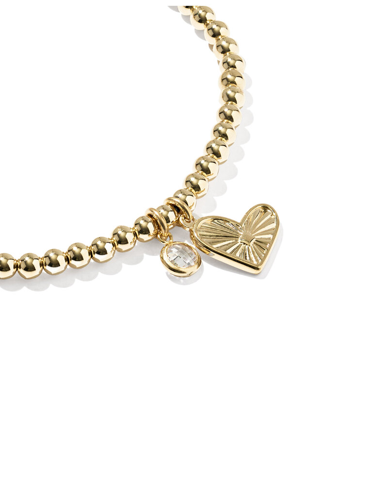 KENDRA SCOTT DESIGN Ari Heart Stretch Gold Bracelet