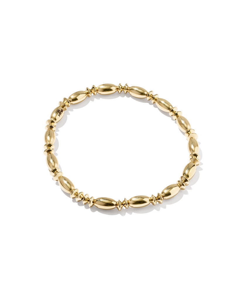 KENDRA SCOTT DESIGN Miriam Large Bead Stretch Gold Bracelet
