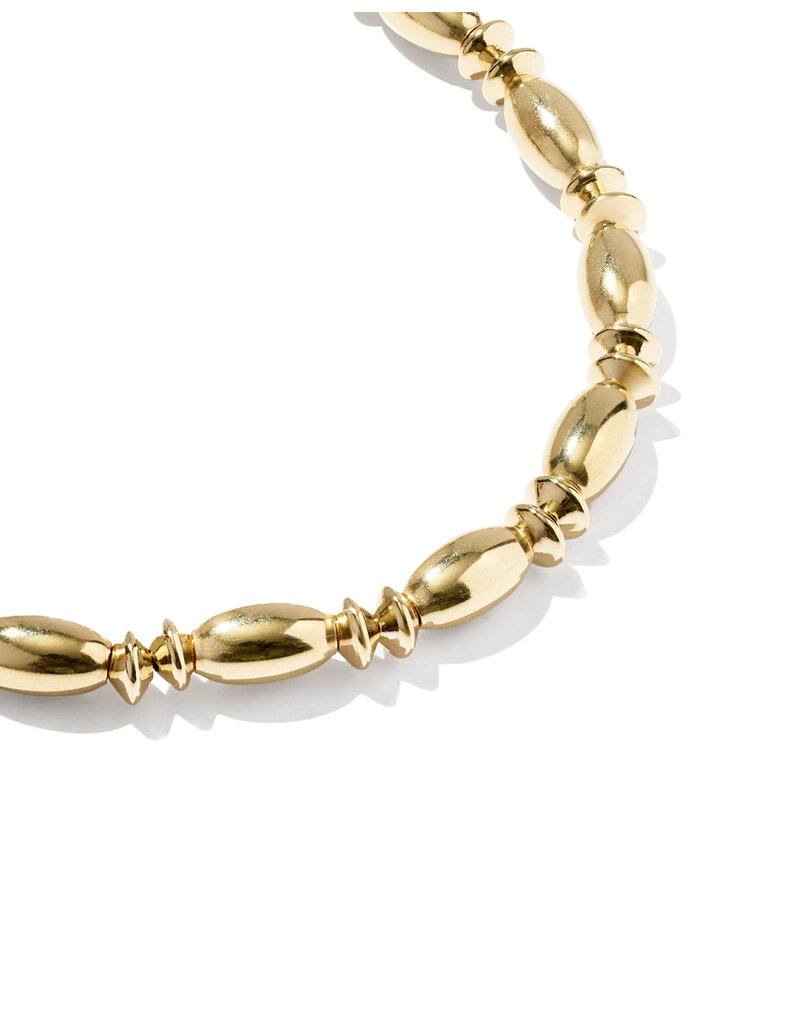 KENDRA SCOTT DESIGN Miriam Large Bead Stretch Gold Bracelet