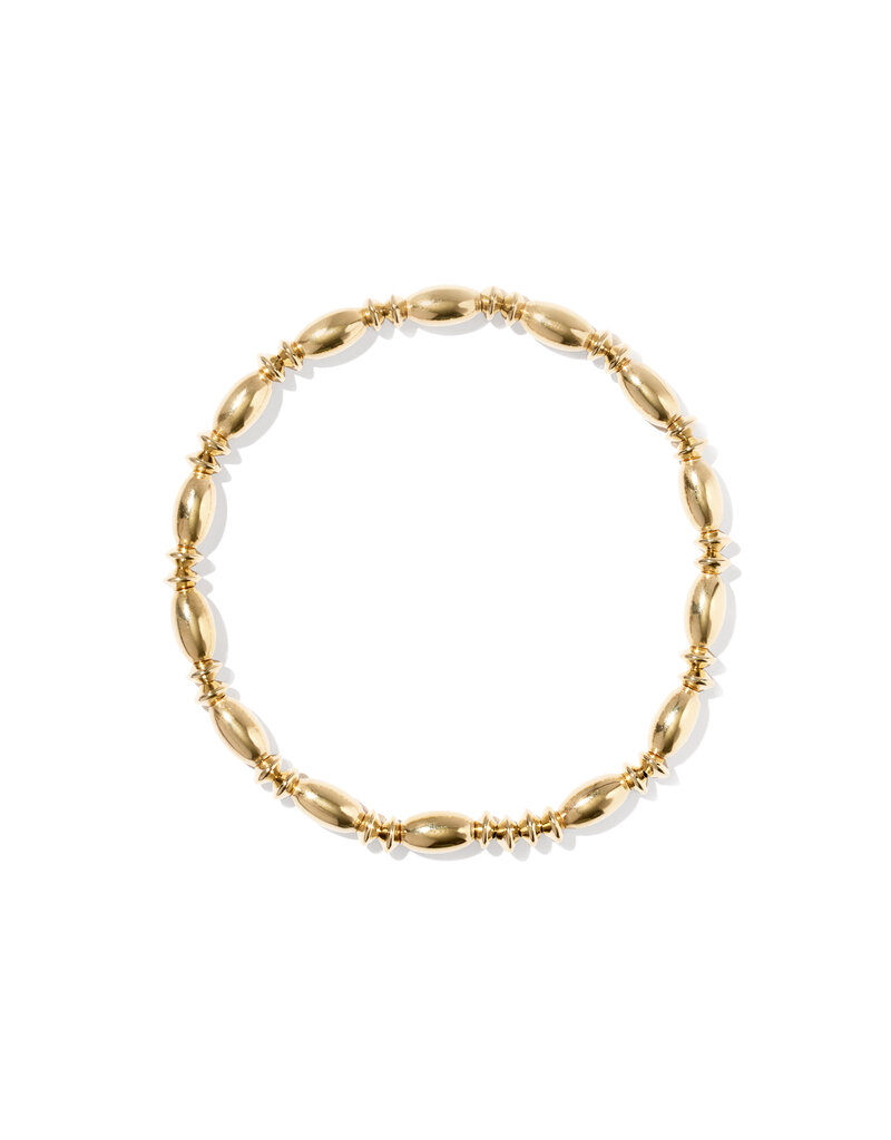KENDRA SCOTT DESIGN Miriam Large Bead Stretch Gold Bracelet