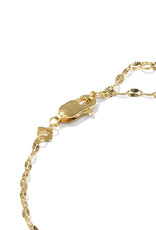 KENDRA SCOTT DESIGN Alina Sunburst Gold Chain Bracelet in White CZ