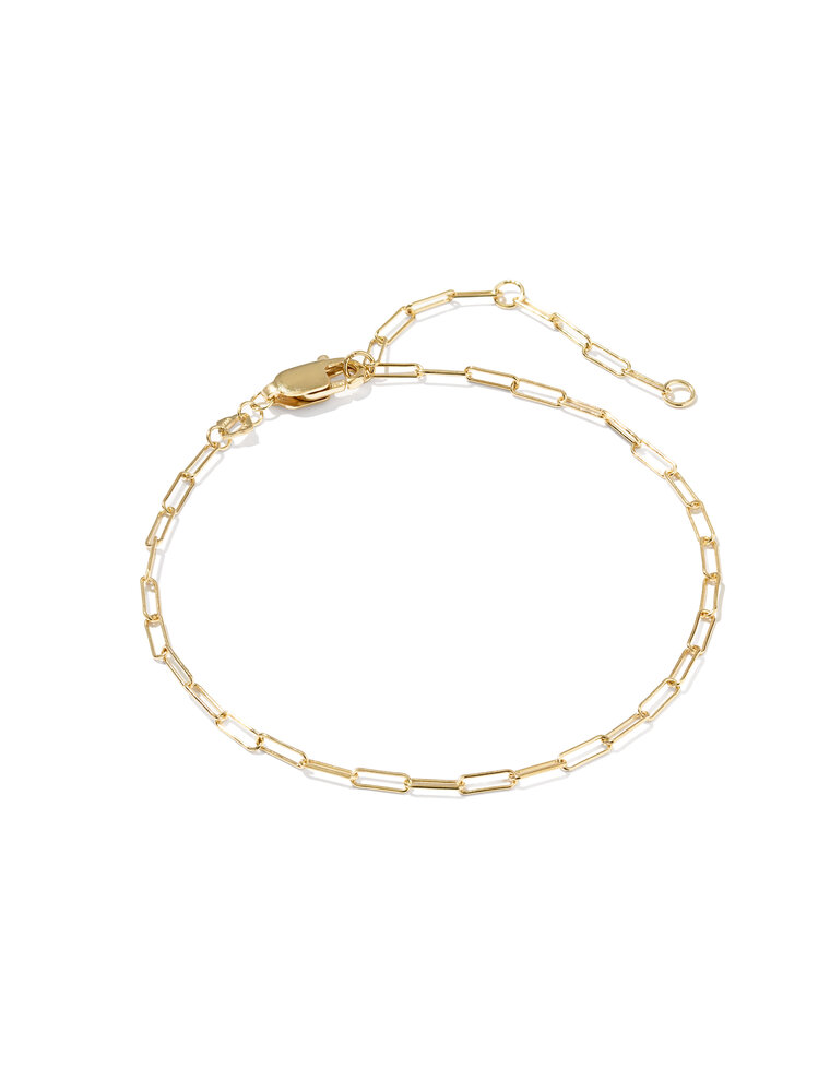 KENDRA SCOTT DESIGN Meadow Paperclip Gold Chain Bracelet