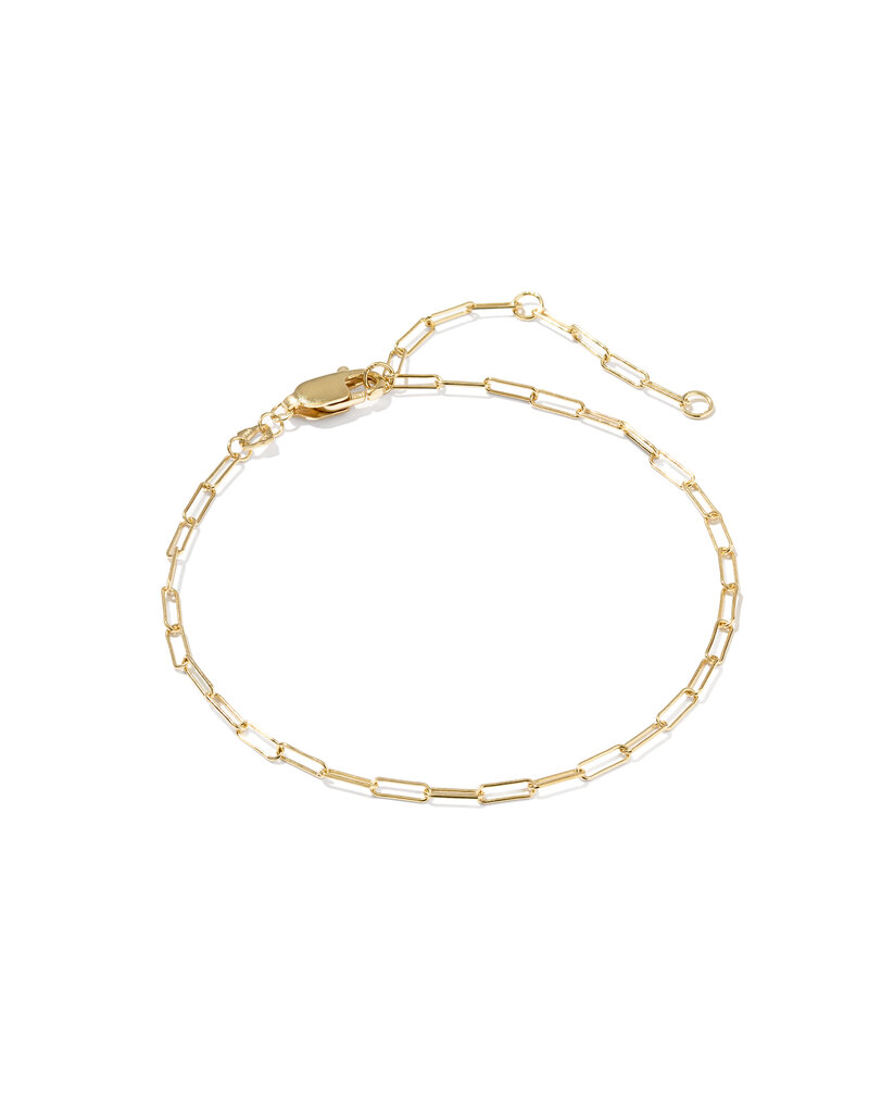 KENDRA SCOTT DESIGN Meadow Paperclip Gold Chain Bracelet
