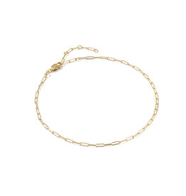 KENDRA SCOTT DESIGN Meadow Paperclip Gold Chain Anklet