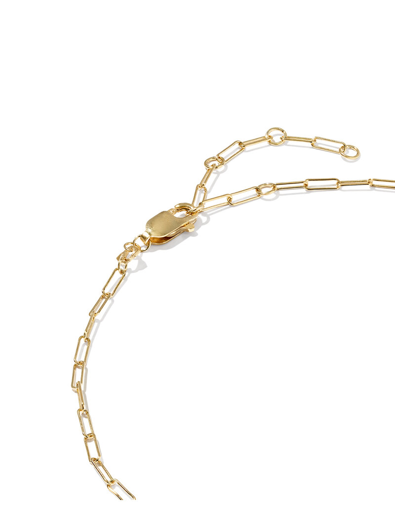 KENDRA SCOTT DESIGN Meadow Paperclip Gold Chain Anklet