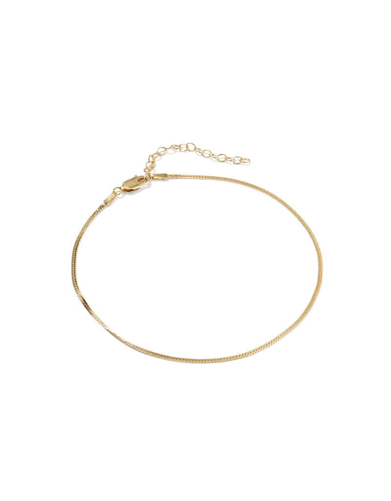 KENDRA SCOTT DESIGN Herringbone Gold Chain Anklet