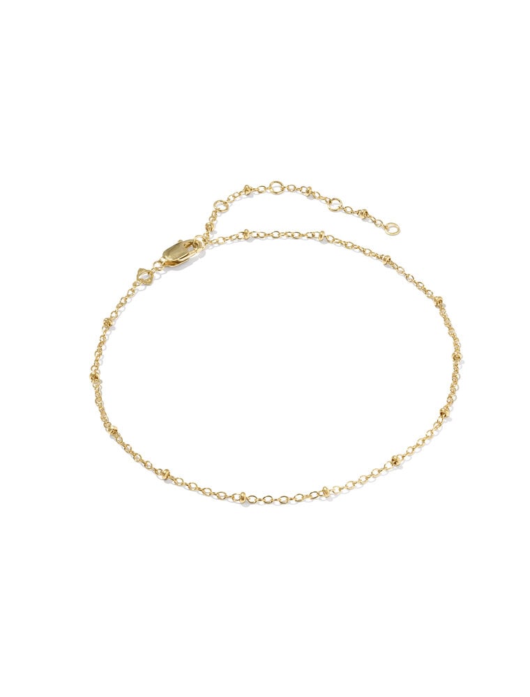 KENDRA SCOTT DESIGN Evelyn Single Satellite Gold Chain Anklet
