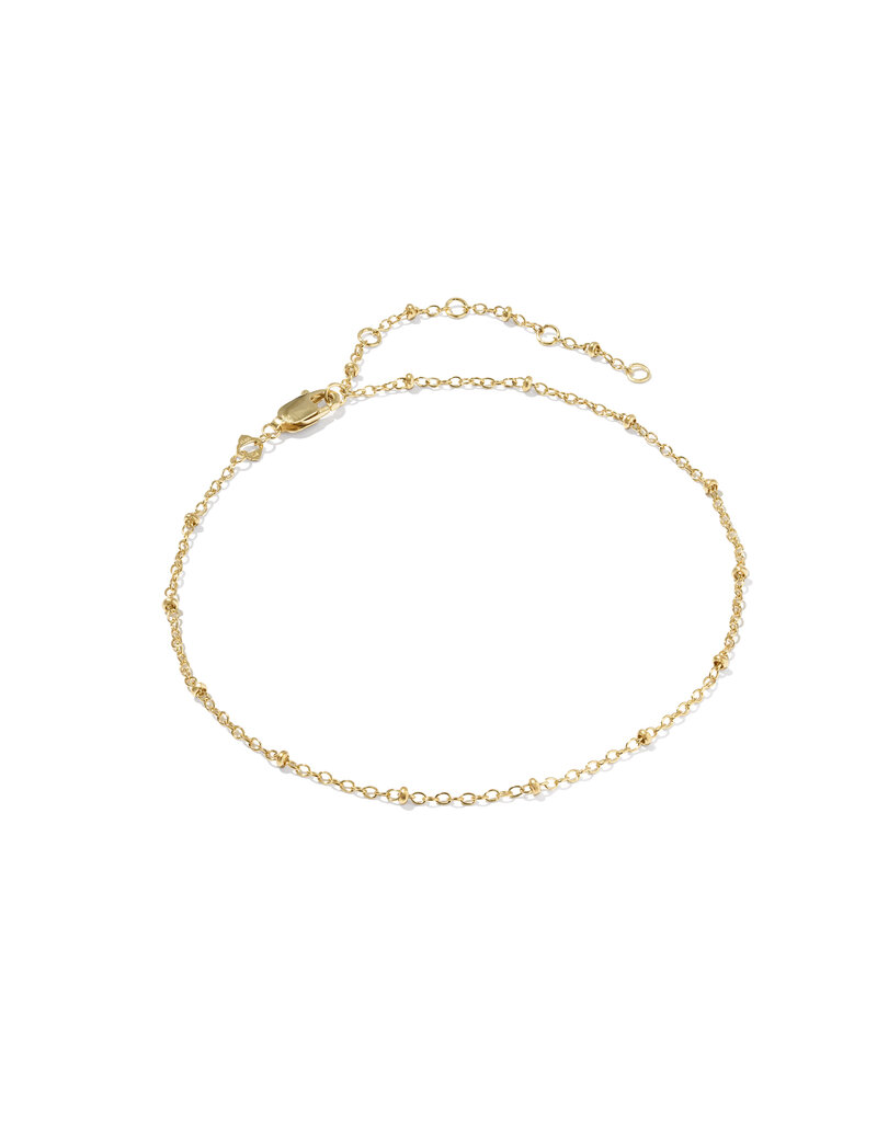 KENDRA SCOTT DESIGN Evelyn Single Satellite Gold Chain Anklet