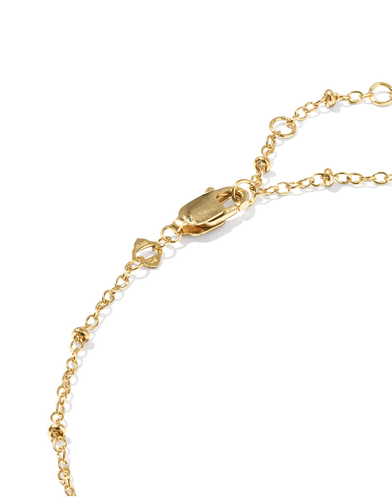 KENDRA SCOTT DESIGN Evelyn Single Satellite Gold Chain Anklet