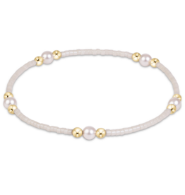 ENEWTON DESIGN Hope Purpose Pearl Bracelet in Milkshake/Gold