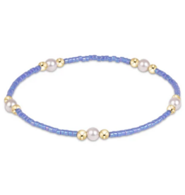 ENEWTON DESIGN Hope Purpose Pearl Bracelet in Bright Blue/Gold