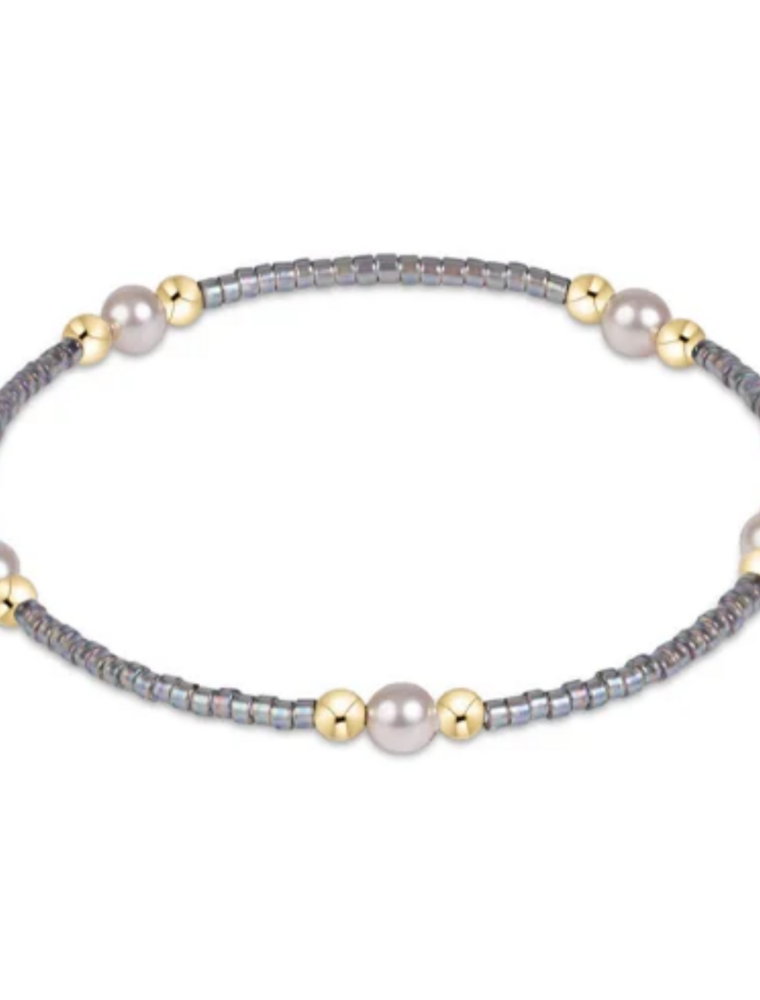 ENEWTON DESIGN Hope Purpose Pearl Bracelet in Morning Mist/Gold