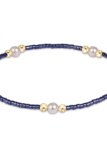 ENEWTON DESIGN Hope Purpose Pearl Bracelet in Navy/Gold