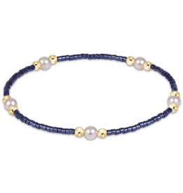ENEWTON DESIGN Hope Purpose Pearl Bracelet in Navy/Gold