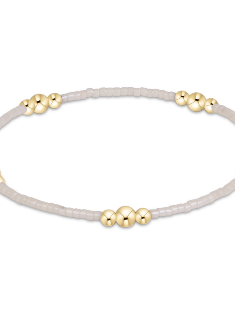 ENEWTON DESIGN Hope Purpose Bracelet in Milkshake/Gold