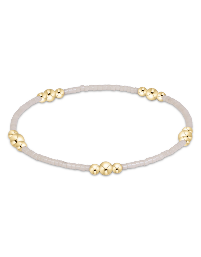 ENEWTON DESIGN Hope Purpose Bracelet in Milkshake/Gold