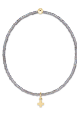 ENEWTON DESIGN Hope Classic Bracelet with Gold Signature Cross Small Charm in Morning Mist/Gold