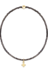 ENEWTON DESIGN Hope Classic Bracelet with Gold Signature Cross Small Charm in Moonlight/Gold