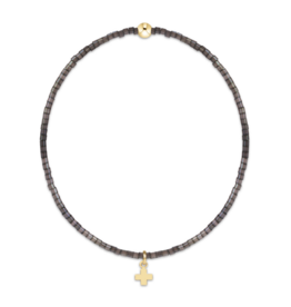 ENEWTON DESIGN Hope Classic Bracelet with Gold Signature Cross Small Charm in Moonlight/Gold