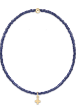 ENEWTON DESIGN Hope Classic Bracelet with Gold Signature Cross Small Charm in Navy/Gold