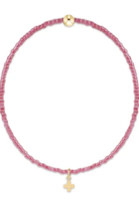 ENEWTON DESIGN Hope Classic Bracelet with Gold Signature Cross Small Charm in Pink Champagne/Gold