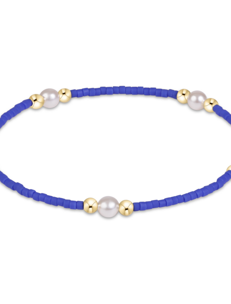 ENEWTON DESIGN Hope Purpose Pearl Bracelet in Blue/Gold