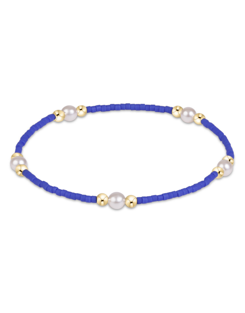 ENEWTON DESIGN Hope Purpose Pearl Bracelet in Blue/Gold