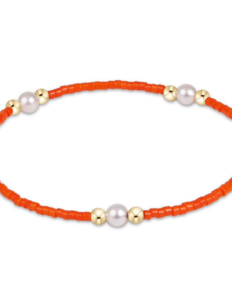 ENEWTON DESIGN Hope Purpose Pearl Bracelet in Orange/Gold