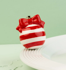 NORA FLEMING Deck The Halls Red Ornament Mini