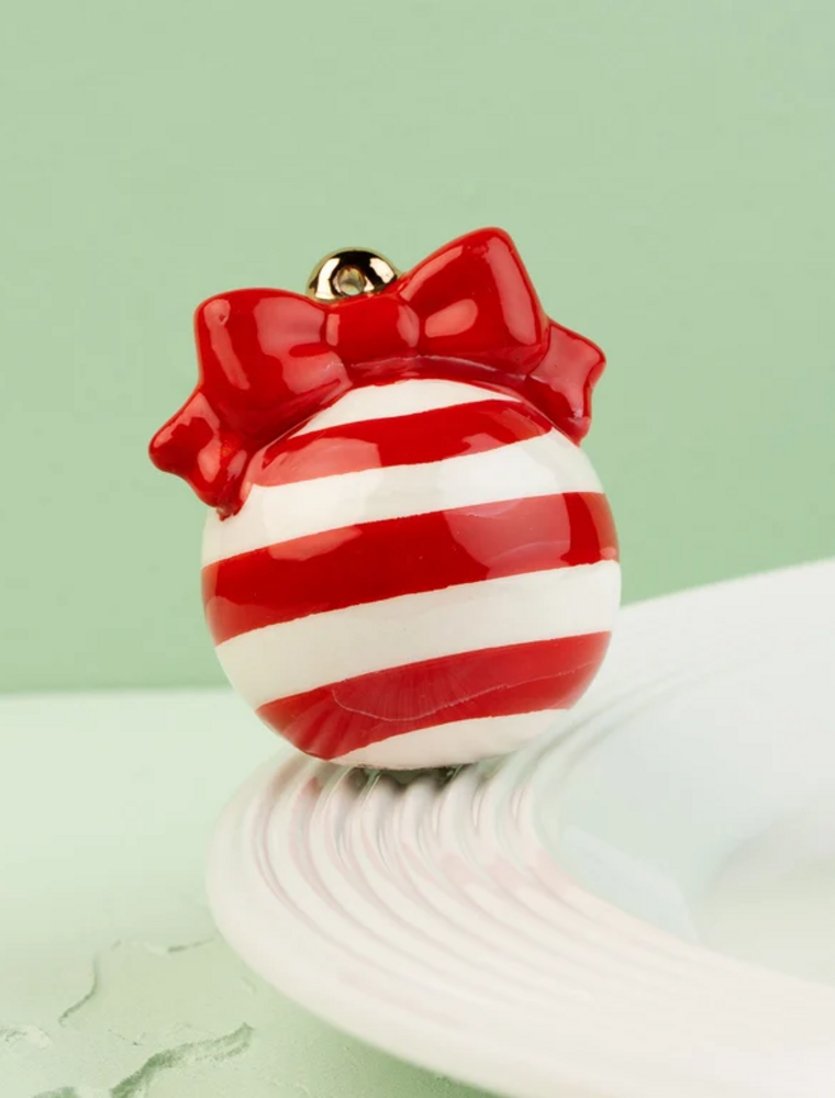 NORA FLEMING Deck The Halls Red Ornament Mini