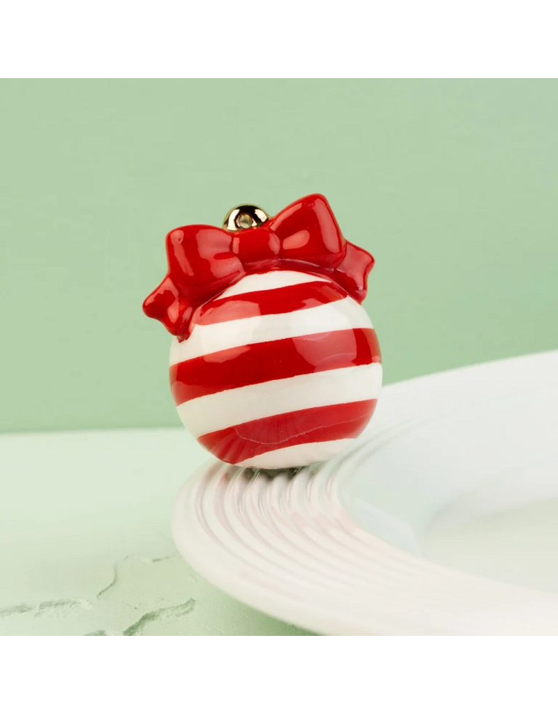 NORA FLEMING Deck The Halls Red Ornament Mini
