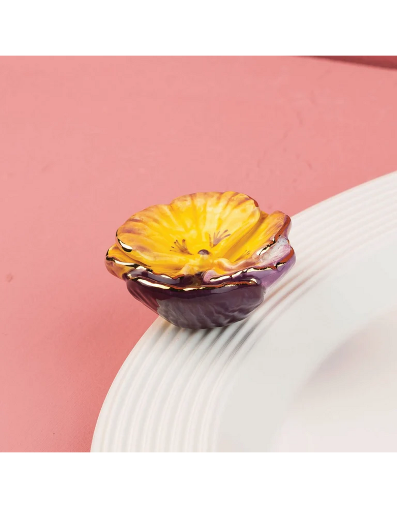 NORA FLEMING Pansy Pop Flower Mini