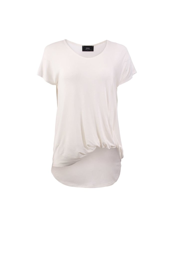 Ivory Faux Tuck Top