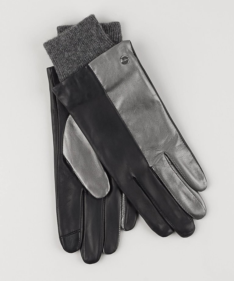 Leather Colorblock Glove