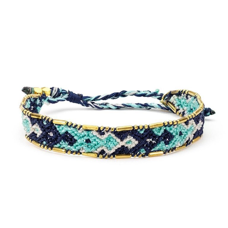 Love is Project Bali Friendship Bracelet in Ocean Plunge