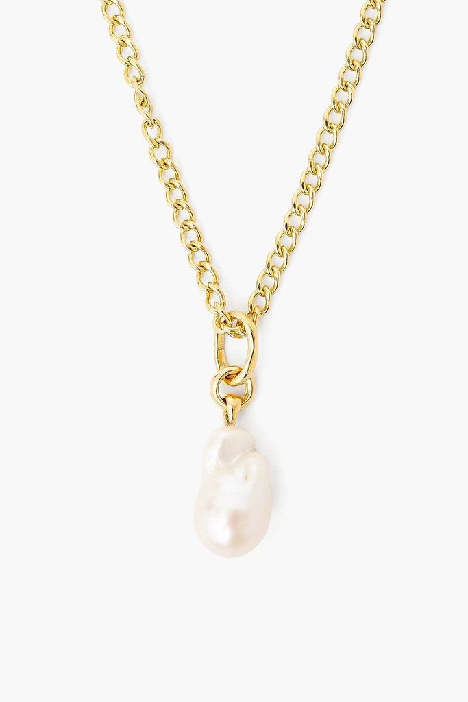 Chan Luu White Baroque Pearl Pendant Necklace