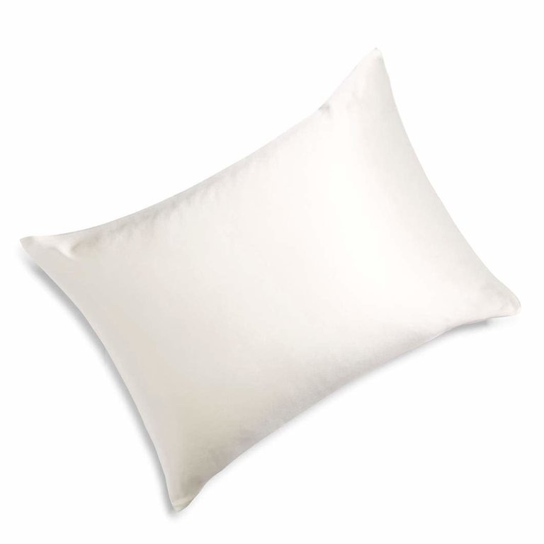 Ivory White King Silk Pillow Case