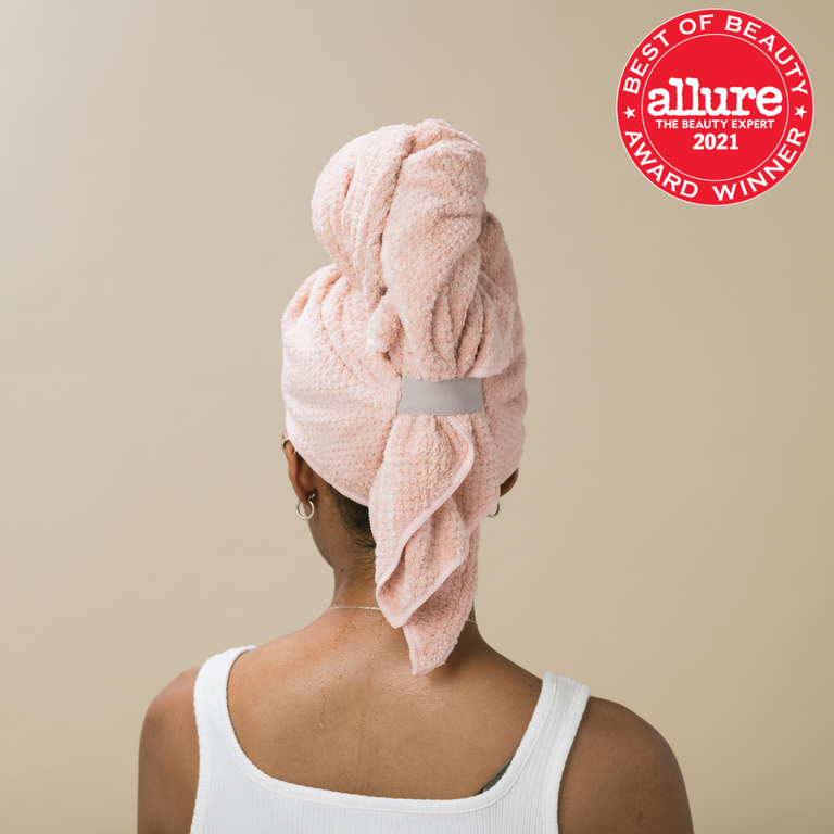 VOLO Hero Hair Towel in Cloud Pink