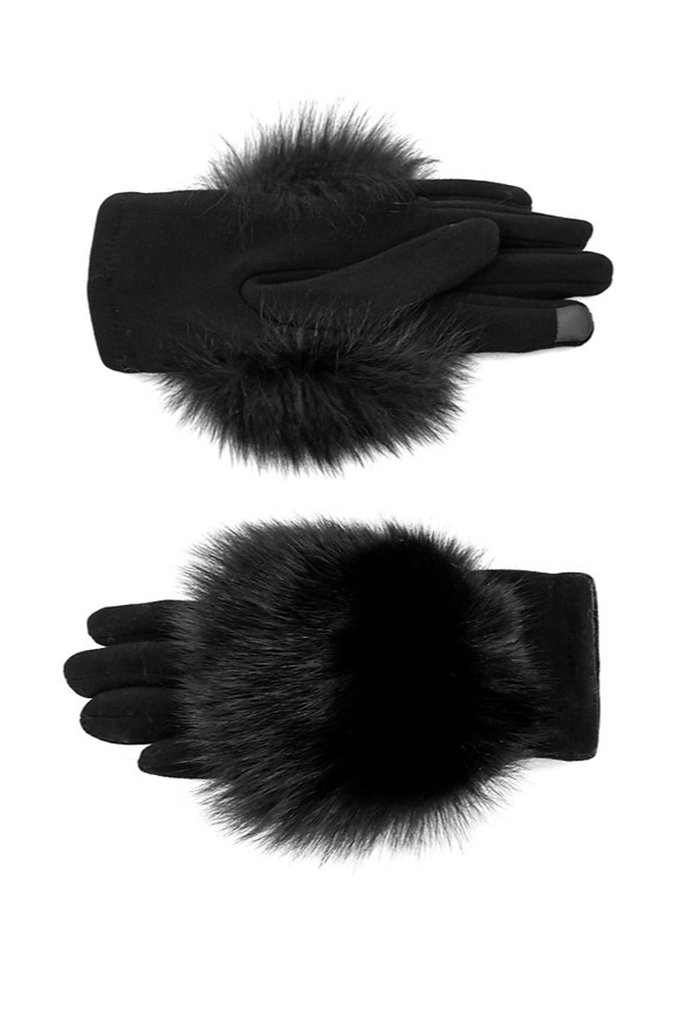 Black Fox Woven Gloves