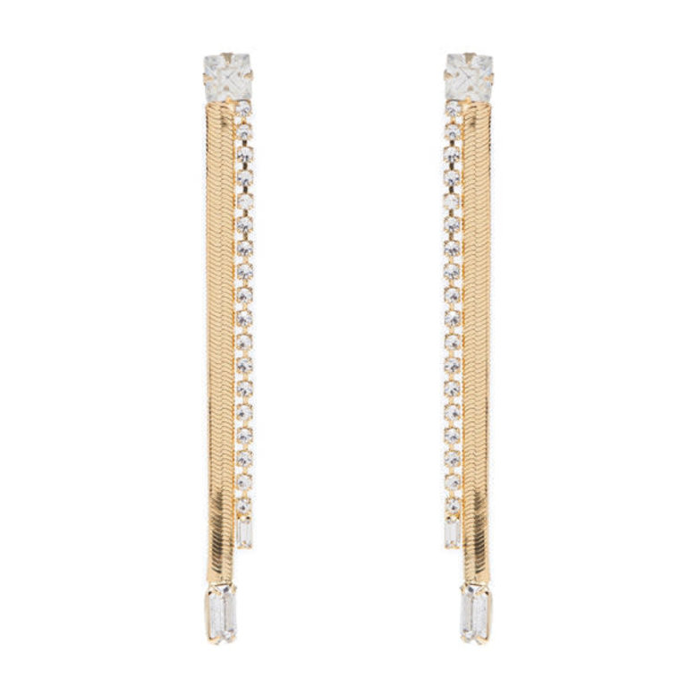 Lionette Divinity Earring in Gold and Clear