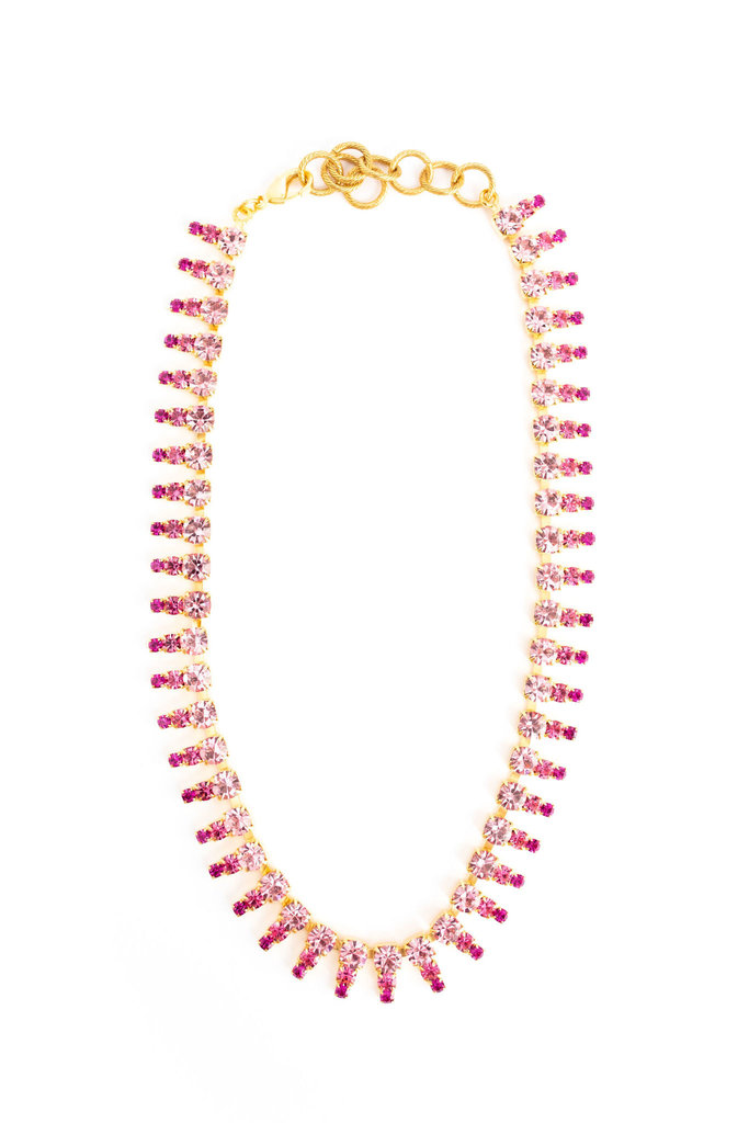 Elizabeth Cole Drew Necklace in Pink