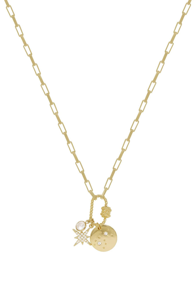 Charmed For Sure 18k Gold Plated Necklace